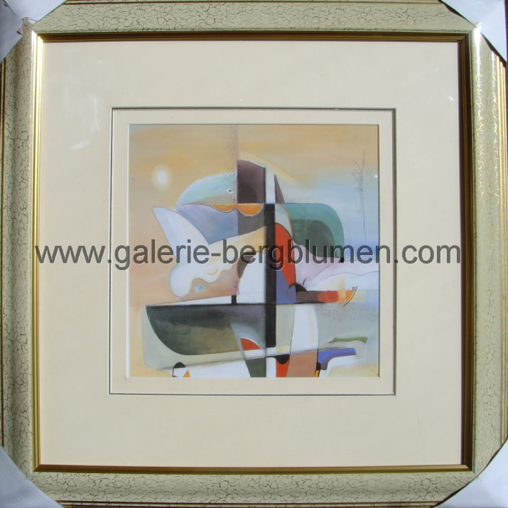 Kunstdruck - 
                                Moderne Kunst Nr. 3, Bild in Pastellfarben - H/B 45cm/45cm