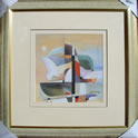 Kunstdruck - 
                            	Moderne Kunst Nr. 3, Bild in Pastellfarben - H/B 45cm/45cm
