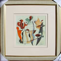 Kunstdruck - 
                            	Moderne Kunst Nr. 4, Bild in Pastellfarben - H/B 45cm/45cm