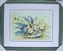 Kunstdruck - 
                            	Schönes Blumengebinde, Bild in hellen Pastellfarben - H/B 45cm/55cm