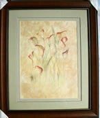 Kunstdruck - 
                            	Orchideen, Bild in Pastellfarben - H/B 58cm/48cm