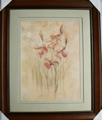 Kunstdruck - 
                            	Lilien, Bild in Pastellfarben - H/B 58cm/48cm