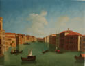 Gemälde - 
                            	Venezianischer Kanal mit alten Häuser Nr. 4 - H/B 31cm/40cm
